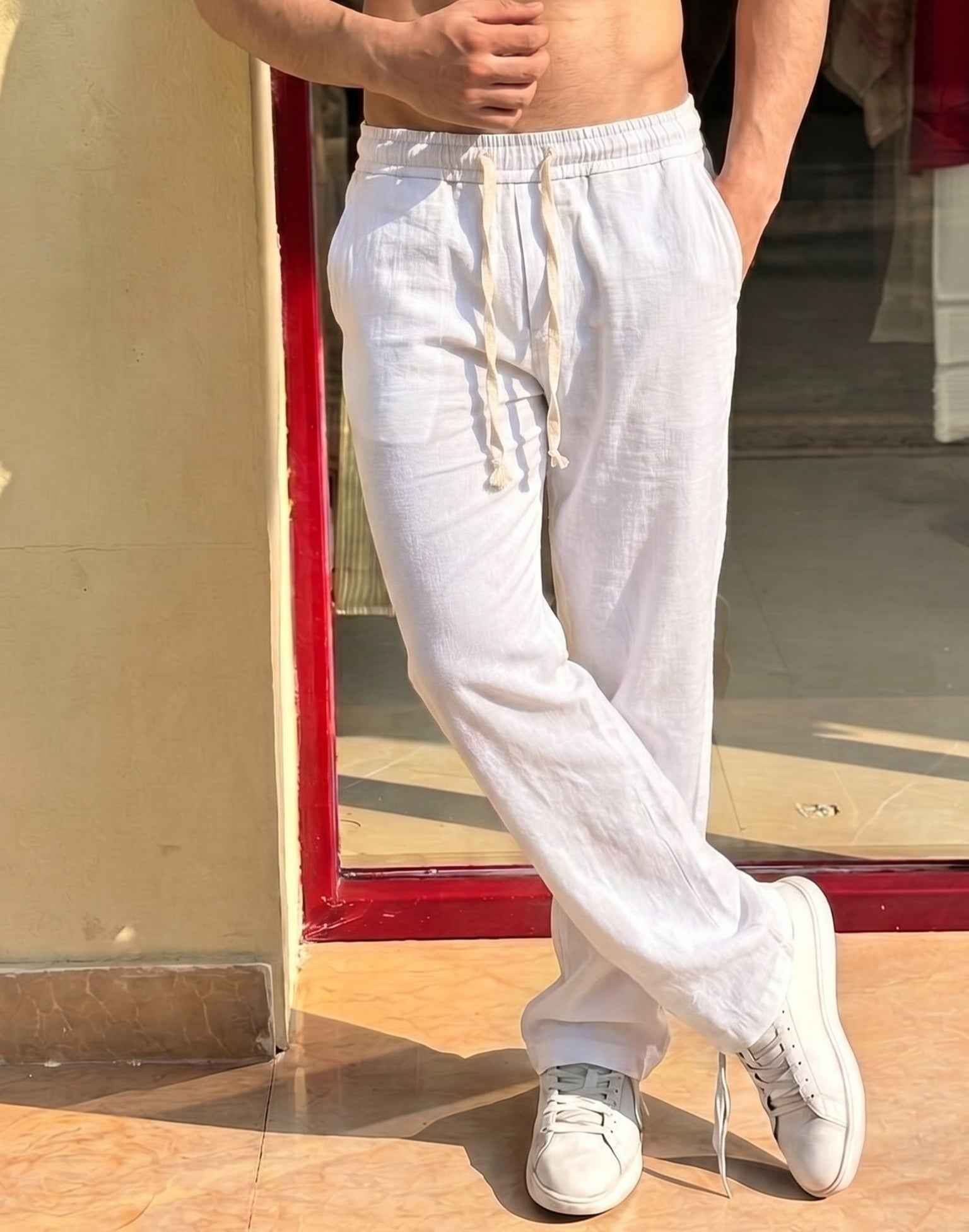 Turkey Linen Lower - WHITE - Under Attack