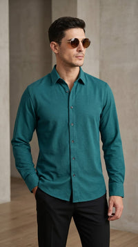 TURKEY LINEN SHIRT - GREEN