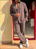 Turkey Linen Textured Coord set - MOSS TAUPE - Under Attack