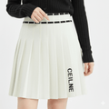 Tweed Plait Checkered Winter Party Wear Skirt 8113 - White - Under Attack