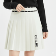 Tweed Plait Checkered Winter Party Wear Skirt 8113 - White - Under Attack