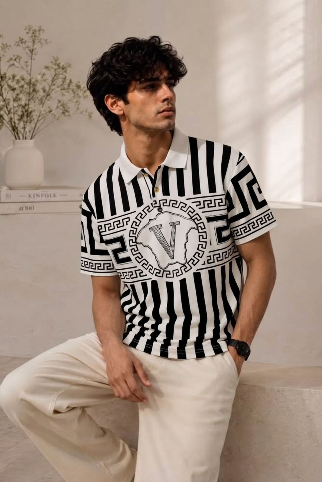 V Puzzle Archive Tshirt - White - Under Attack