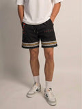 Velour Dynasty Shorts - Black - Under Attack