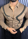 Venom Legacy Jacquard Shirt - CAMEL - Under Attack