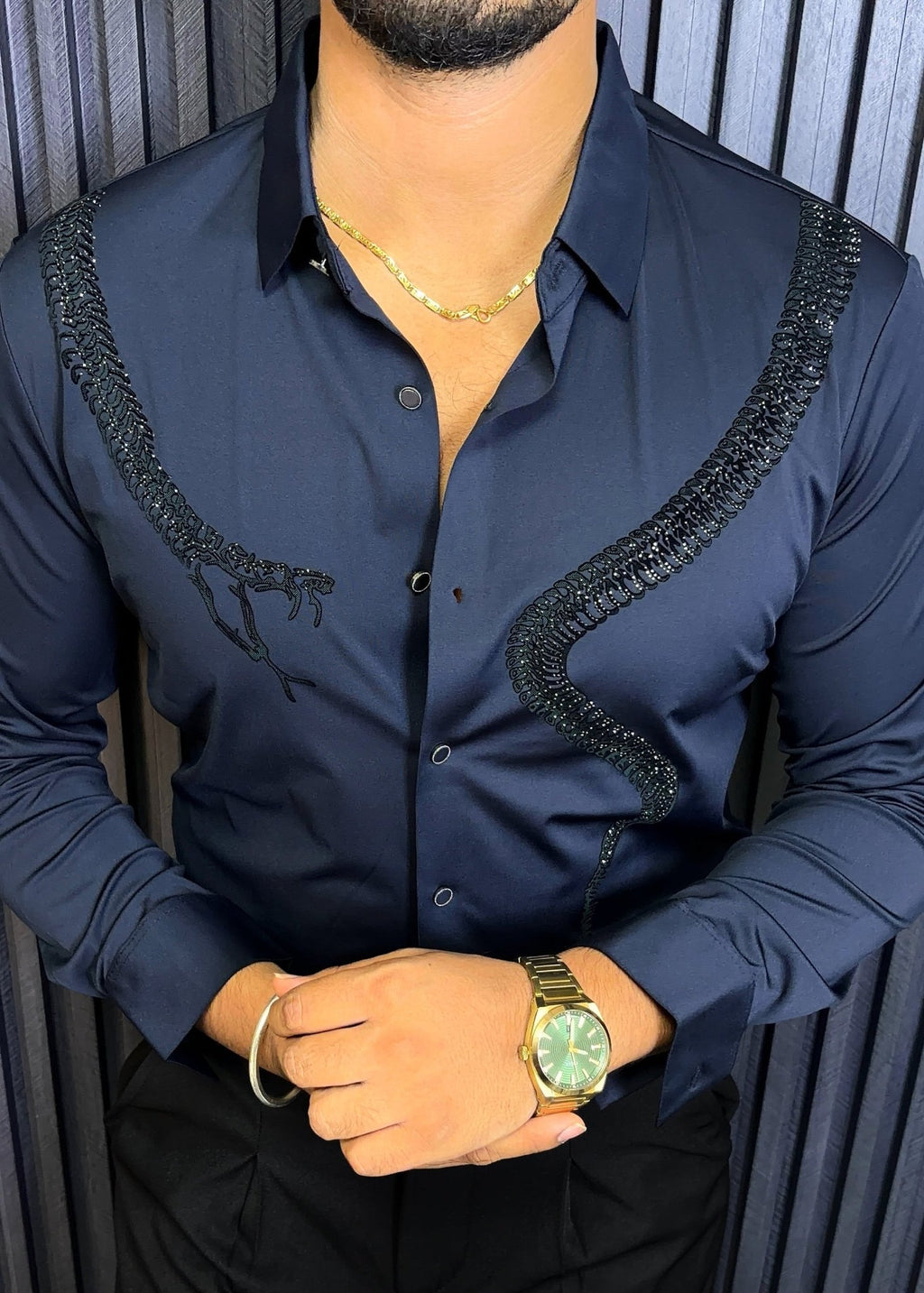 Venom Legacy Jacquard Shirt - NAVY - Under Attack