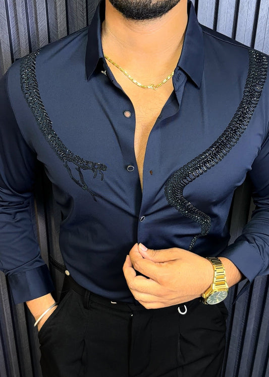Venom Legacy Jacquard Shirt - NAVY - Under Attack