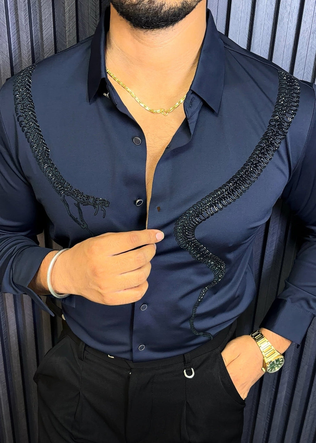 Venom Legacy Jacquard Shirt - NAVY - Under Attack