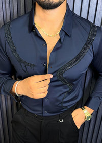 Venom Legacy Jacquard Shirt - NAVY
