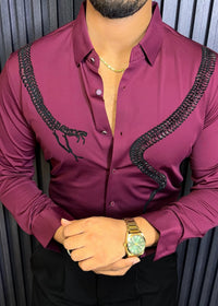 Venom Legacy Jacquard Shirt - WINE