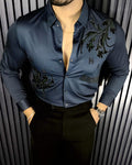 Versaz luxe Stitchless Shirt - Navy - Under Attack