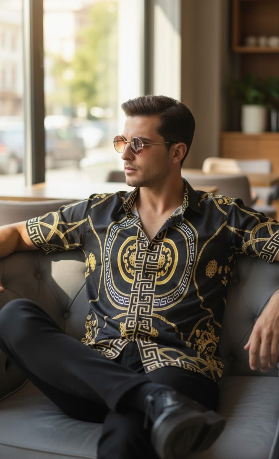 VESRAC PRINT LYCRA SHIRT- BLACK - Under Attack