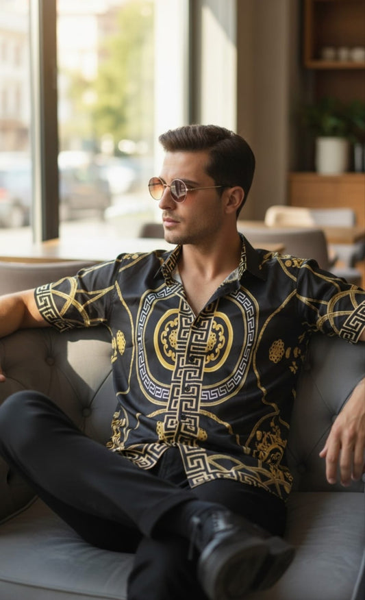 VESRAC PRINT LYCRA SHIRT- BLACK - Under Attack
