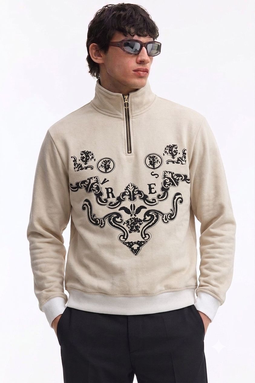 Vintage Motif Jacket - White - Under Attack