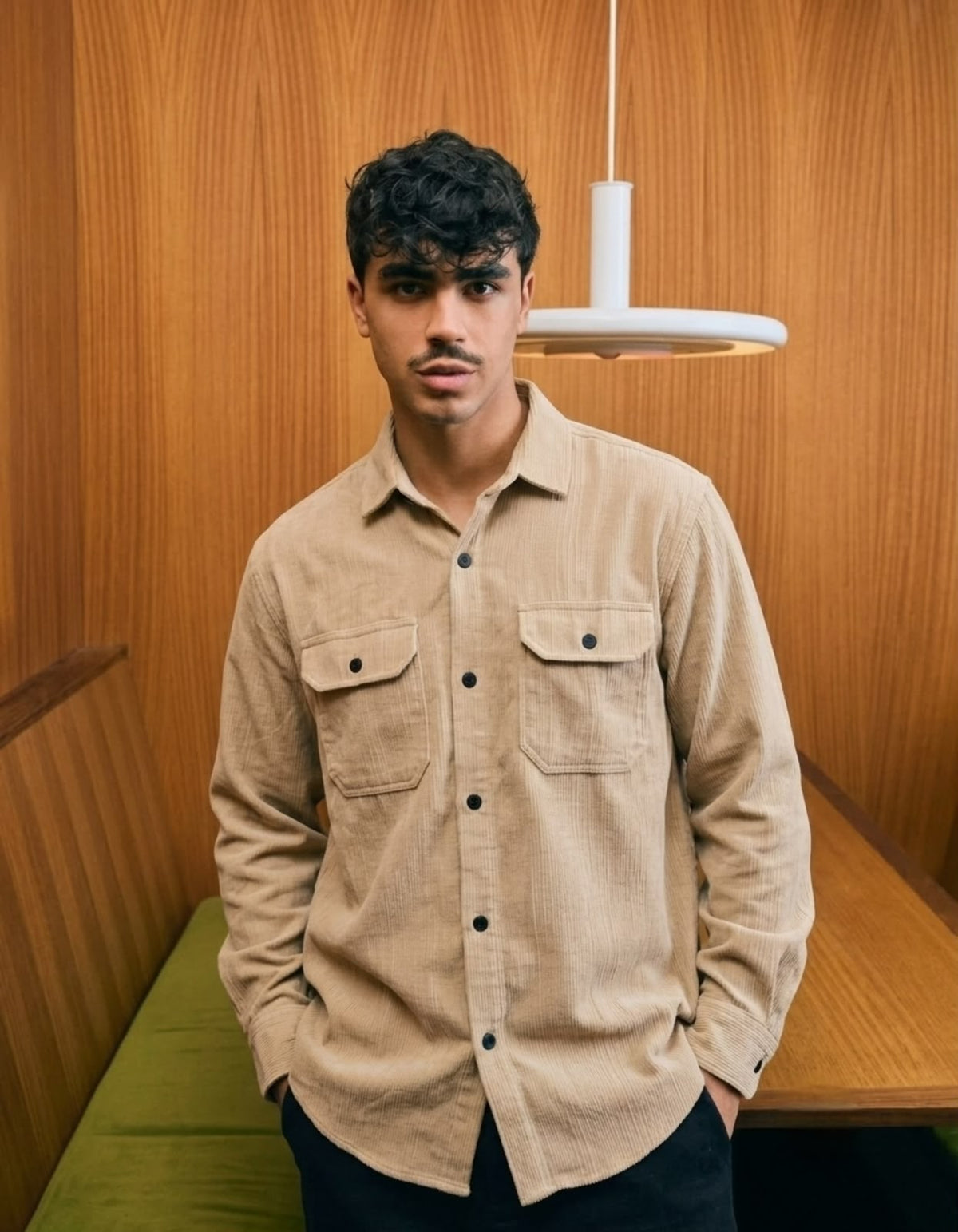 Vintage Pocket Cargo Buttoned Shirt - Beige - Under Attack