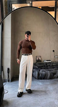 Viscora Luxe Knit Sweater - Dark Brown - Under Attack