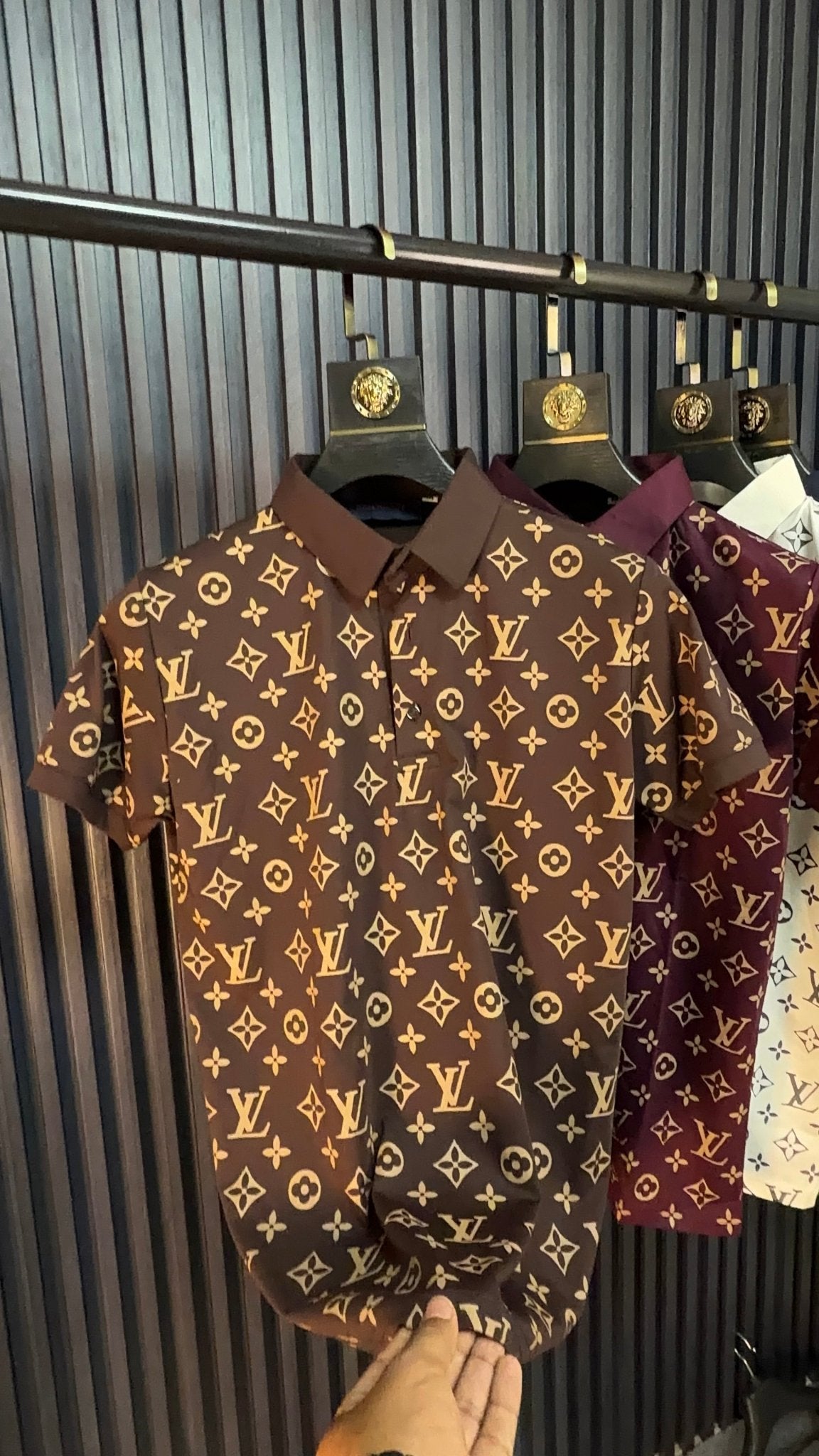 VL all over printed Tshirt - brown - Under Attack