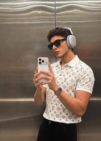 VL all over printed Tshirt - white