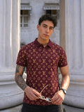 VL all over printed Tshirt - wine - Under Attack