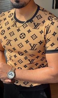 VL Crochet Premium Tshirt - Mustard