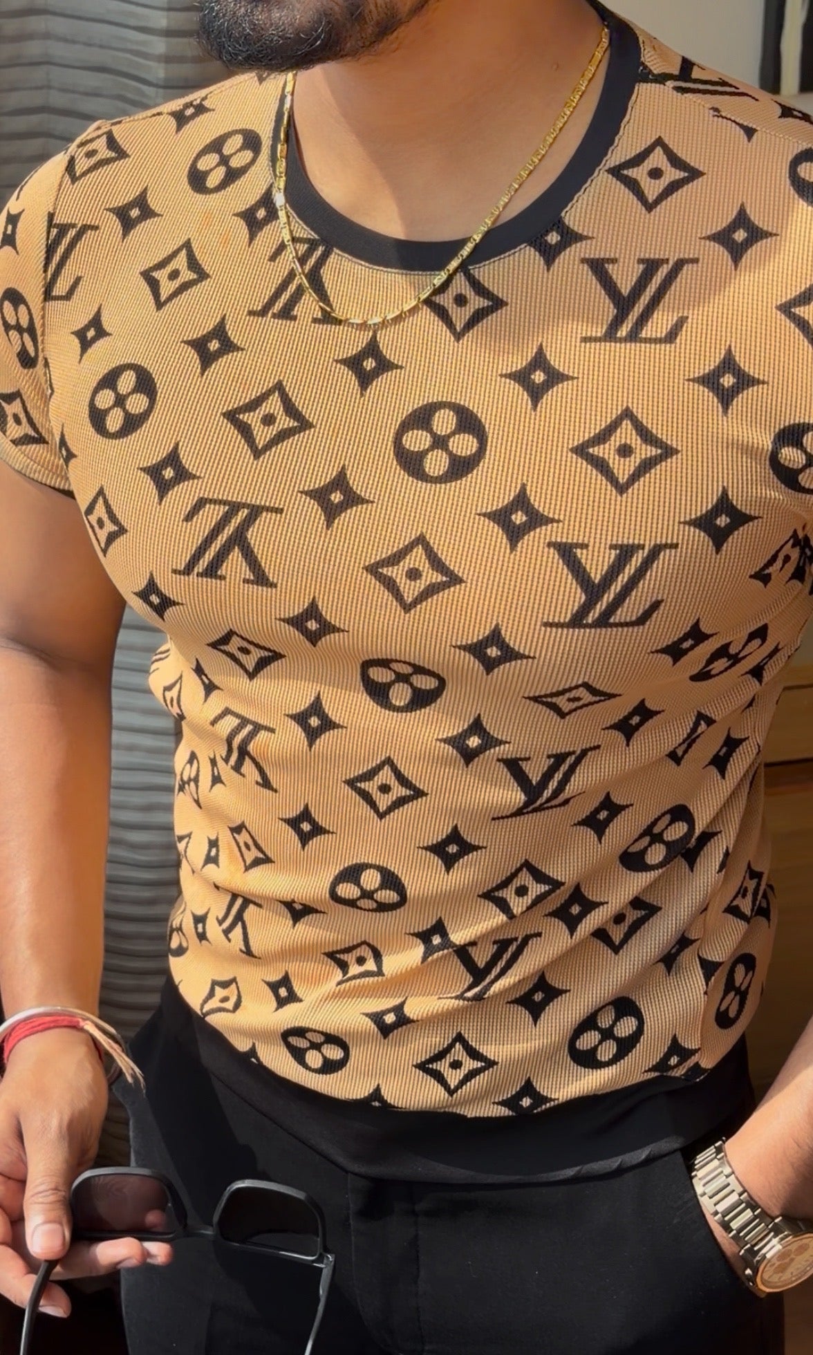 VL Crochet Premium Tshirt - Mustard - Under Attack