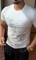 VL Printed Bling Tshirt - White - Under Attack