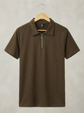 ZIp Placket Knit Polo - Under Attack